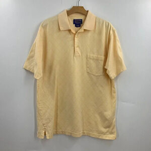 Pendleton Men's Cotton Classic Diamond Print Short Sleeve‎ Polo Shirt Size M